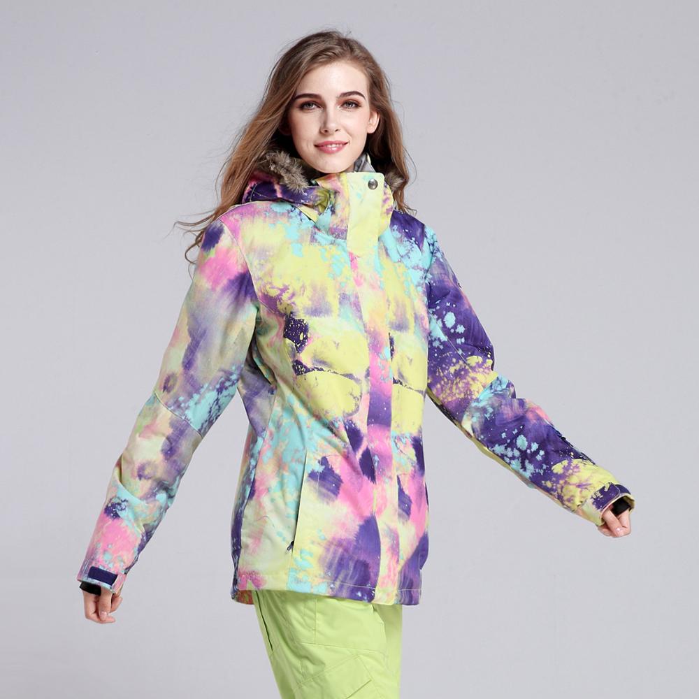 GSOU  Suitable   women Ski jacket To keep warm ܿ   ּ ski   super β warm ŷ jacket